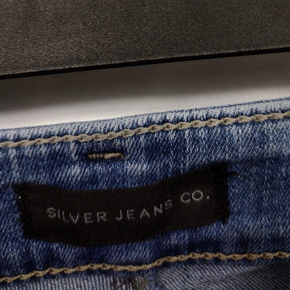 Silver Jeans Distressed Boyfriend Jeans Women's 26 Blue Boho Retro 90s Y2K Baggy - Picture 8 of 9